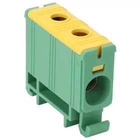   Főáramköri leágazó kapocs, sínre szerelhető, zöld-sárga, 2.5-35mm2, max. 1000VAC, 1500VDC, max.135A