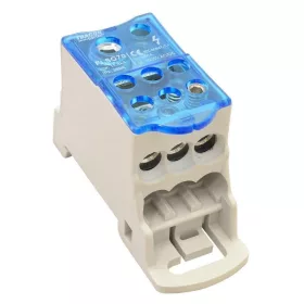   Fővezetéki leágazó sorkapocs nyitott, 1×50 mm2 / 6×25 mm2, 400V AC, 125A