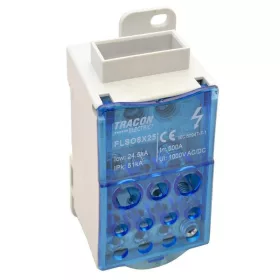   Fővezetéki leágazó sorkapocs nyitott (betápsín) 8×25 mm2 / 4×35,5×35,2×50 mm2, 400VAC,