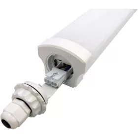   Védett ipari lámpatest, 1212mm, 36W, 4320 lm, 4000K,230VAC, IP65, IK08, 30.000h
