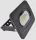 LED reflektor beépített bekötődobozzal, 20W 4000K 1500lm, IP65, fekete
