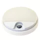 Mozgásérzékelős kerek fali lámpatest, 230VAC, 15W, 140°, 2-9m, 10s-5m, 4500K ,EEI=A, IP54, 1100lm