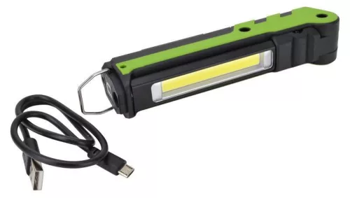 Akkumulátoros LED kézilámpa, 5/3W, 6000K, 3,7V, 2000mAh, 360/100lm, 4 h, IP44