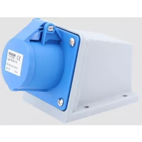   Felületre szerelhető ipari csatlakozó aljzat 16A/250V, 2P+F, IP44