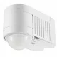 Mozgásérzékelő, fali, sarokelemmel, fehér 230V, 360°, 1-12 m, 10 s-15 min, 3-2000lux, IP44