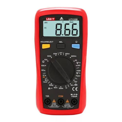Digitális multiméter, DC áram, AC/DC feszültség, NCV, UNI-T UT133B