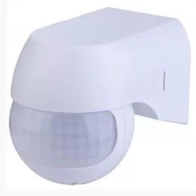 Mozgásérzékelő FEHÉR,  180° IP44  240V max.800W ,  12m