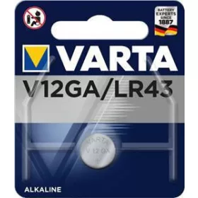 Elem 1,5V  V12GA, LR43, 186, 386, Varta 4278 gombelem