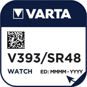 Varta Gombelem Ezüst-Oxid V393, ipari óraelem