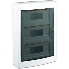   Lakáselosztó, 3x12 modul, átlátszó ajtó, falon kívüli 