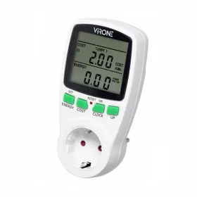   Digitális Fogyasztásmérő, LCD kijelző, 230V, Mérési tartomány:2W-3680W