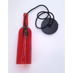   Lámpafüggeszték,  PIROS színű üveggel, E14 max. 60W   SKU 3769