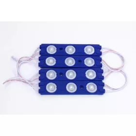 LED modul 3 x SMD 2835, 1,5W 120 lm DC12V, KÉK