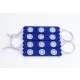 LED modul 3 x SMD 2835, 1,5W 120 lm DC12V, KÉK
