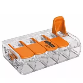   Vezeték összekötő, új típusú nyitható rugós, 5 x 0,2-4 mm2, 1 db (25db/doboz)