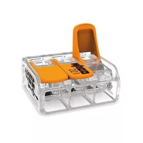   Vezeték összekötő, új típusú nyitható rugós, 3 x 0,5-6 mm2, 1 darab (30db/doboz)