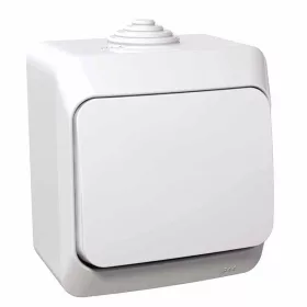 CEDAR PLUS Egypólusú kapcsoló, IP44, fehér (101)