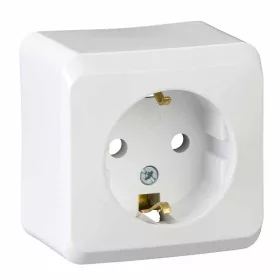 PRIMA 2P+F csatlakozóaljzat, 16A, fehér