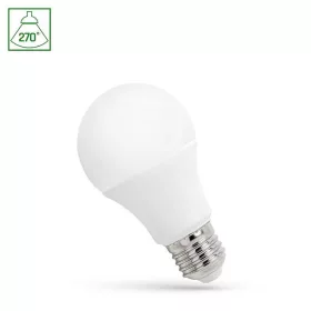 LED fényforrás, E27, 9W A60, 820lm, 3000K, Spectrum LED
