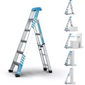   MultiMaster 5 létra, 5 fukciós 2x5 fokos, alumínium, Zarges 40331
