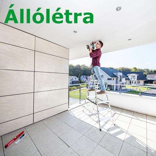 állólétra, alu létra, két oldalas létra