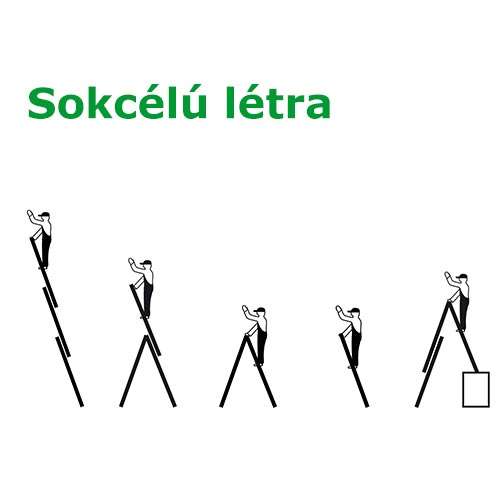alumínium létra, sokcélú, lépcsőre,