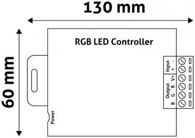 Avide LED szalag 12V 28 gombos RGB rádiós távirányító 144W