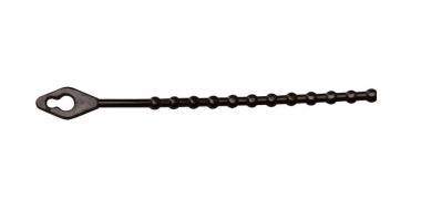 Gyöngyös nyitható kábelkötegelő, fekete  150×2mm, D=8-35mm, PE